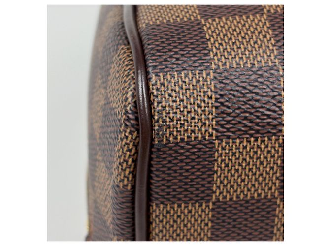 Borsa Boston Nolita Louis Vuitton Marrone Damier ebene - vista 3