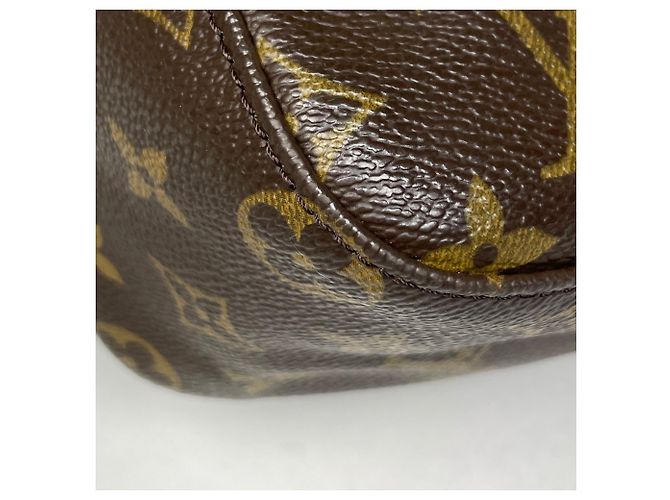 Borsa a tracolla Louis Vuitton Looping MM Marrone - vista 3