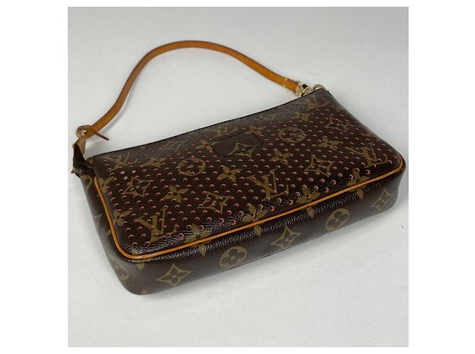 Bolsa Louis Vuitton Monogram Perfo Pochette Accessoires Laranja - vista 2