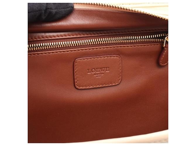 Borsa Loewe Amazona 28 Marrone Multicolore Beige - vista 4