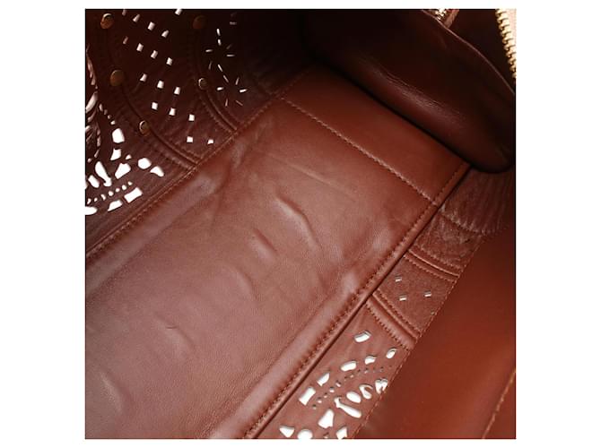 Borsa Loewe Amazona 28 Marrone Multicolore Beige - vista 5