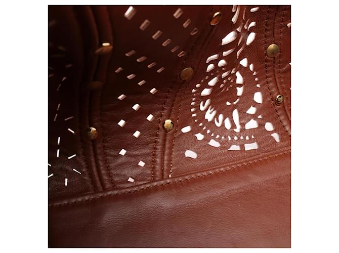 Borsa Loewe Amazona 28 Marrone Multicolore Beige - vista 6
