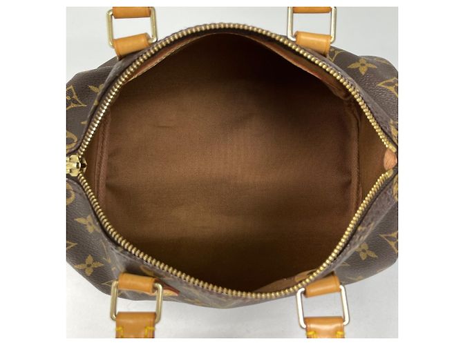 Bolso Louis Vuitton Monogram Brown Speedy 25 Castaño - vista 8