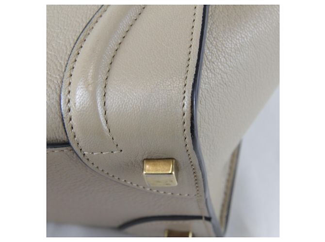 Céline Celine Leder Bicolor Tote Bag Beige - Ansicht 17