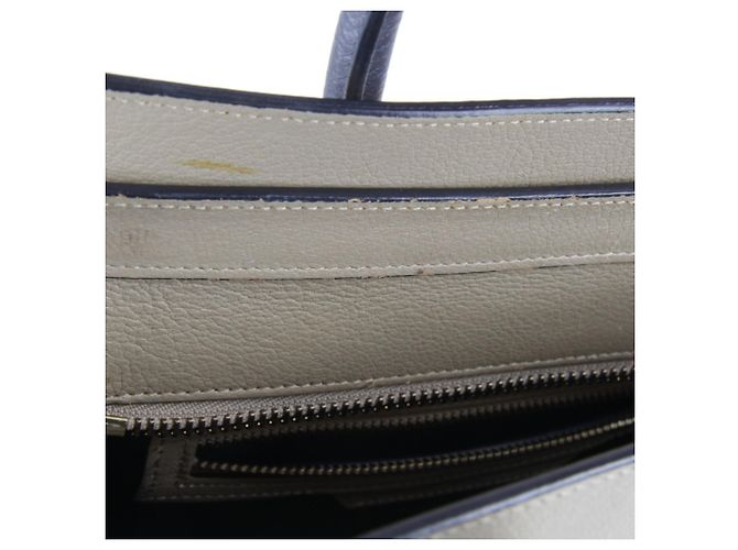 Céline Celine Leder Bicolor Tote Bag Beige - Ansicht 18
