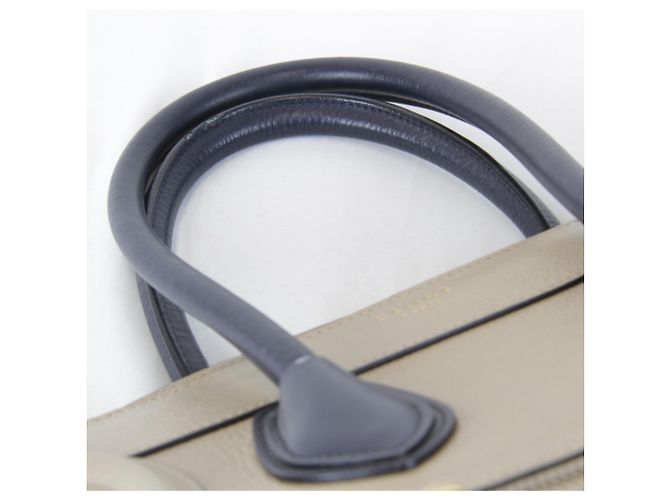Céline Celine Leder Bicolor Tote Bag Beige - Ansicht 9