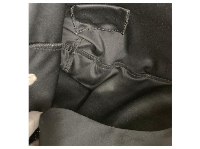 Borsa tote Fendi nera in pelle e cotone Nero - vista 6