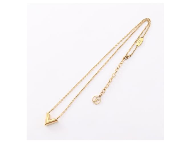 Collana Essential V Louis Vuitton D'oro - vista 3