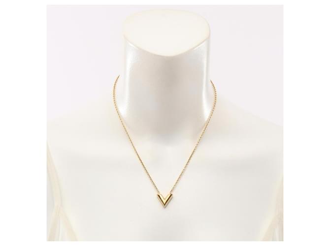 Collana Essential V Louis Vuitton D'oro - vista 7
