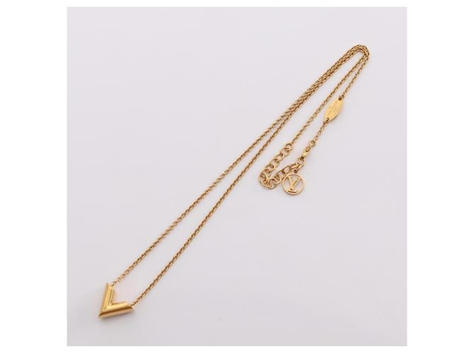 Collana Essential V Louis Vuitton D'oro - vista 3
