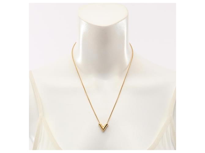 Collana Essential V Louis Vuitton D'oro - vista 7