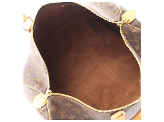 Borsa Boston Louis Vuitton Keepall 45 Monogram Marrone - vista 3