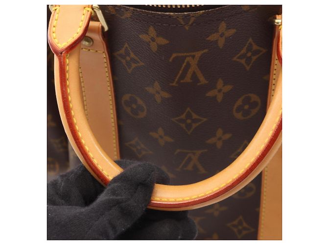 Bolso Boston Louis Vuitton Keepall 55 Monogram Castaño - vista 10