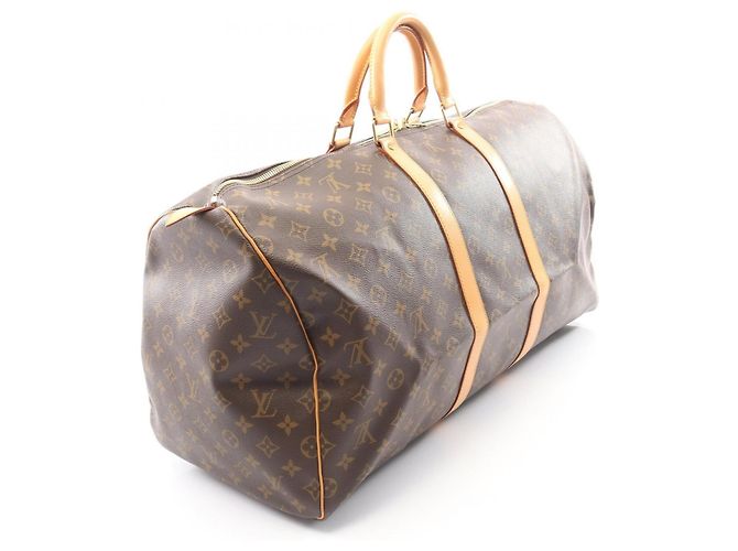 Bolso Boston Louis Vuitton Keepall 55 Monogram Castaño - vista 2