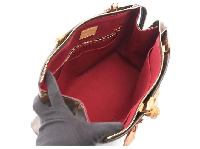 Borsa Louis Vuitton Grand Palais MM Monogram Marrone - vista 3