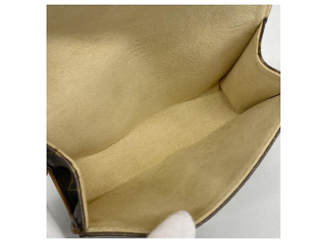 Pochette Louis Vuitton Monogram Pochette Florentine Marrone - vista 4