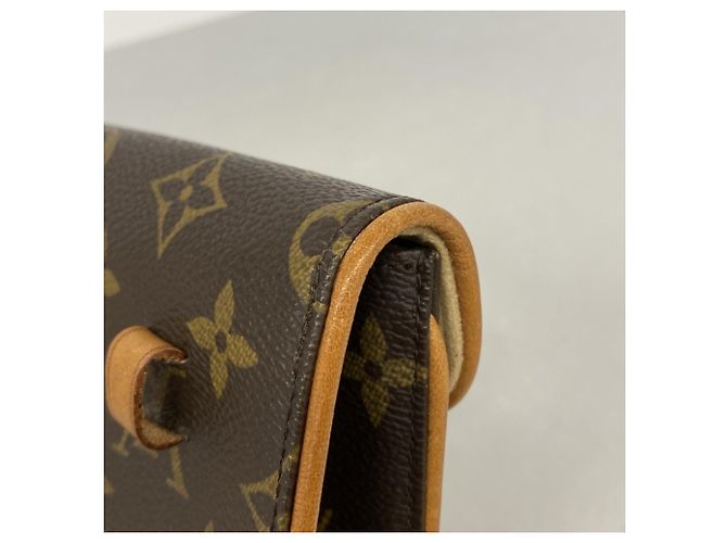 Pochette Louis Vuitton Monogram Pochette Florentine Marrone - vista 8
