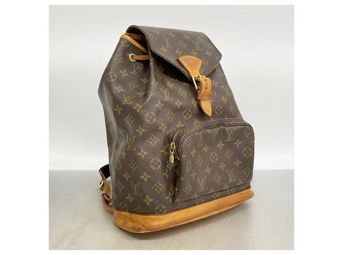 Zaino Louis Vuitton Monogram Montsouris GM Marrone - vista 2