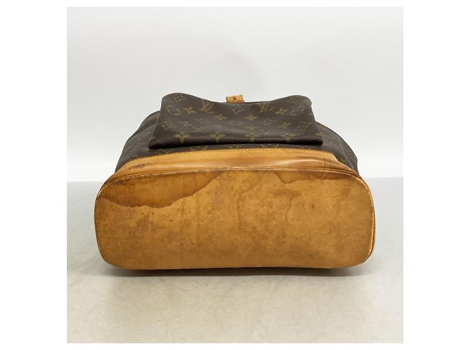 Zaino Louis Vuitton Monogram Montsouris GM Marrone - vista 3