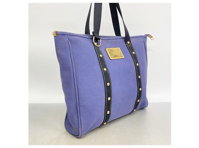 Borsa Tote Louis Vuitton Antigua Cabas GM Blu - vista 2
