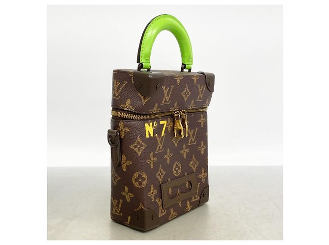 Borsa Louis Vuitton Monogram Vertical Box Trunk Marrone - vista 2