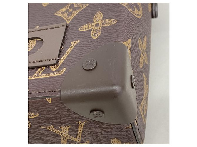 Borsa Louis Vuitton Monogram Vertical Box Trunk Marrone - vista 7
