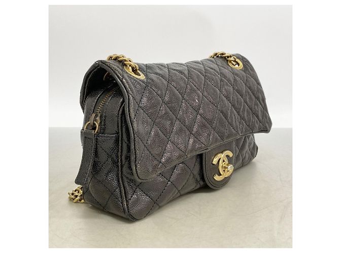 Timeless Chanel Matelassé Schultertasche Schwarz - Ansicht 2