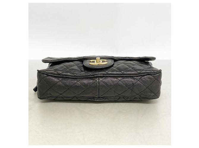 Timeless Chanel Matelassé Schultertasche Schwarz - Ansicht 3