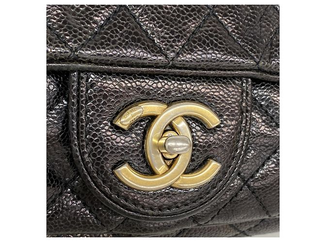Timeless Chanel Matelassé Schultertasche Schwarz - Ansicht 9