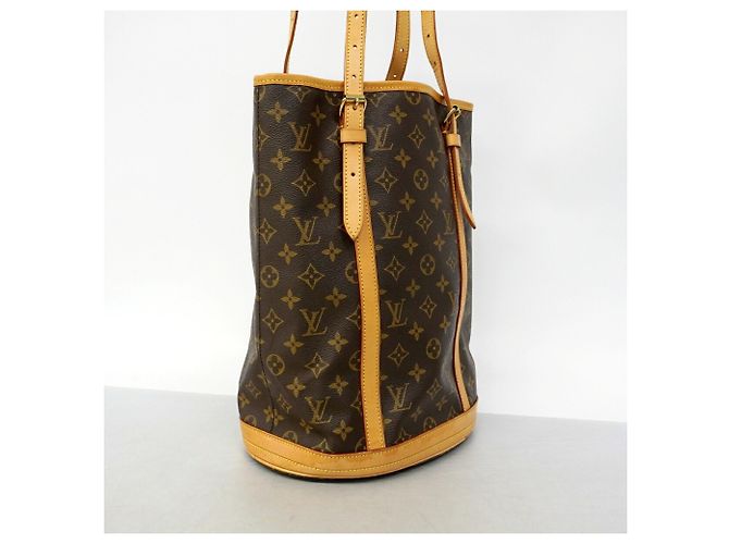 Borsa Tote Louis Vuitton Monogram Bucket GM Marrone - vista 2