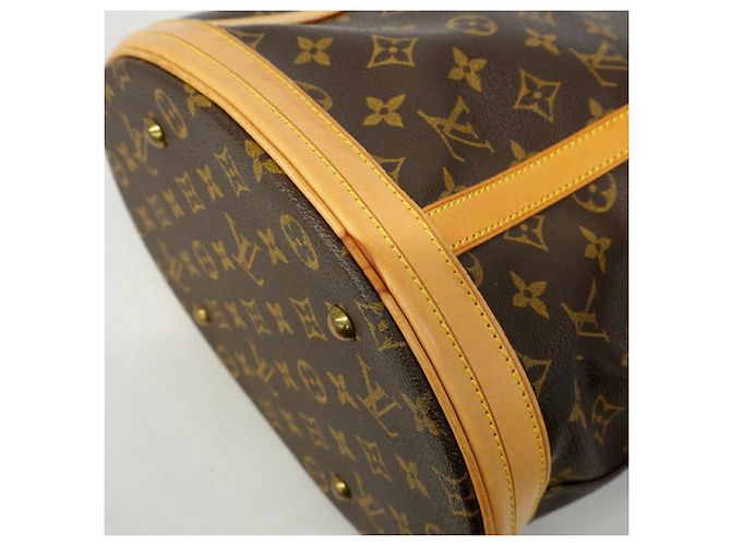 Borsa Tote Louis Vuitton Monogram Bucket GM Marrone - vista 8