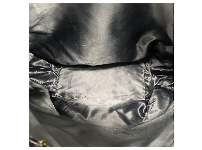Chanel Tote Bag aus schwarzem Lammleder - Ansicht 4