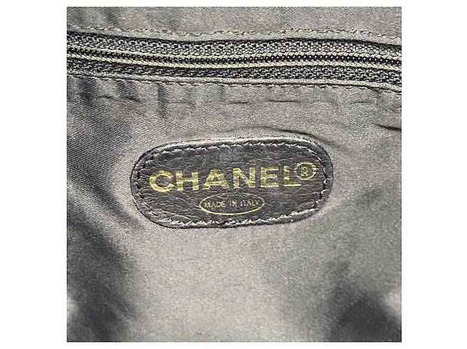 Chanel Tote Bag aus schwarzem Lammleder - Ansicht 5