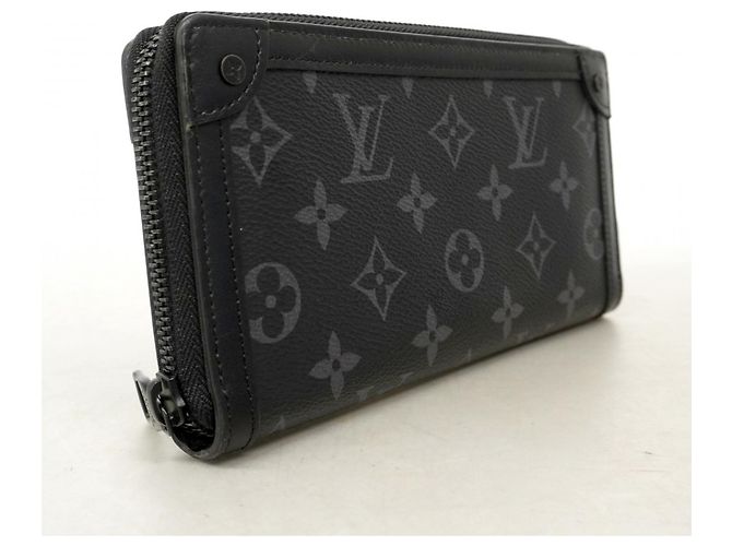 Louis Vuitton Monogram Eclipse Trunk Zippy Wallet Black - view 2