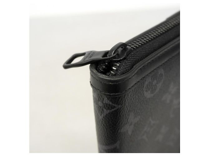 Louis Vuitton Monogram Eclipse Trunk Zippy Wallet Black - view 6