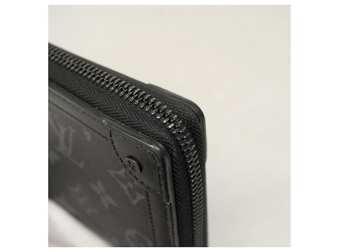 Louis Vuitton Monogram Eclipse Trunk Zippy Wallet Black - view 7
