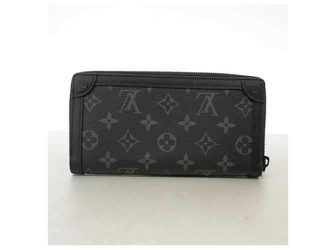 Louis Vuitton Monogram Eclipse Trunk Zippy Wallet Black - view 9