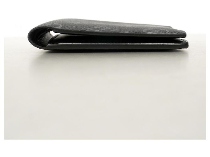 Portafoglio Slender Louis Vuitton Monogram Eclipse Nero - vista 3
