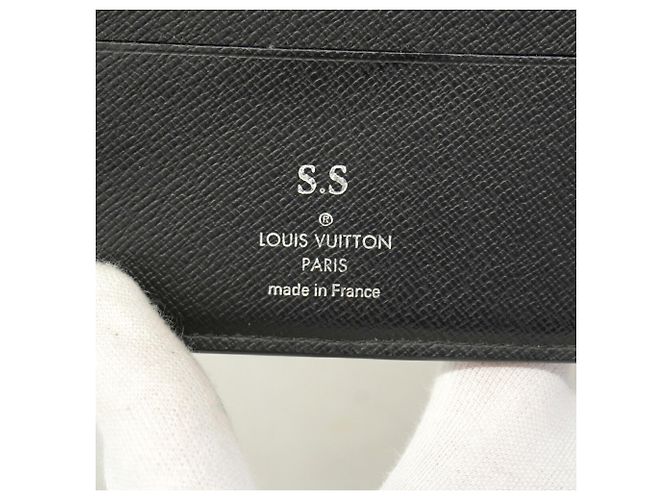 Portafoglio Slender Louis Vuitton Monogram Eclipse Nero - vista 5