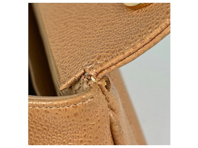Borsa a Spalla Chanel Mademoiselle Beige - vista 6