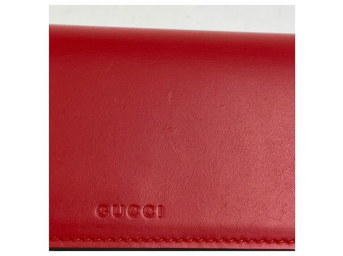 Cartera larga Gucci GG Pattern Roja Beige - vista 4