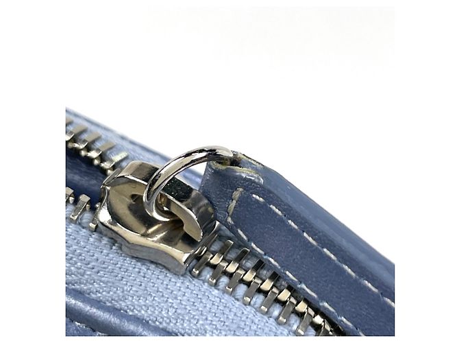 Cartera larga de piel azul Camellia de Chanel - vista 6