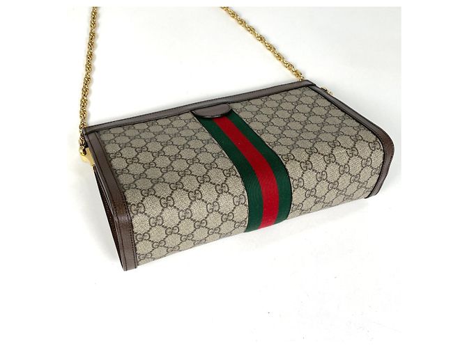 Gucci Ophidia GG Chain Schultertasche Braun - Ansicht 2