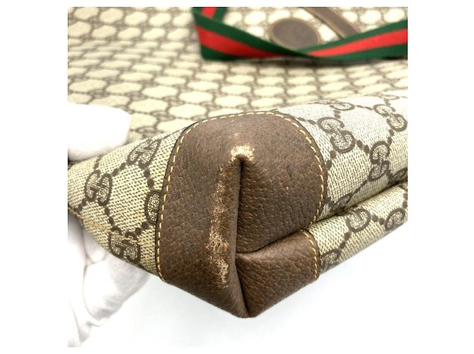 Borsa Tote Old GG Supreme Gucci Sherry Brown da donna Marrone - vista 10
