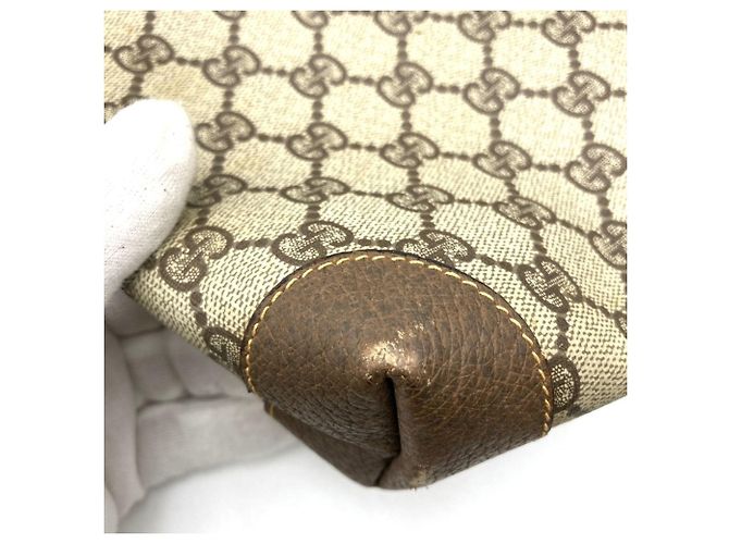 Borsa Tote Old GG Supreme Gucci Sherry Brown da donna Marrone - vista 11