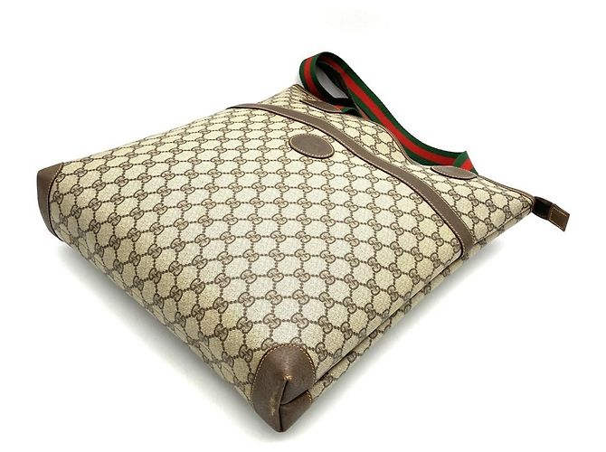 Borsa Tote Old GG Supreme Gucci Sherry Brown da donna Marrone - vista 2