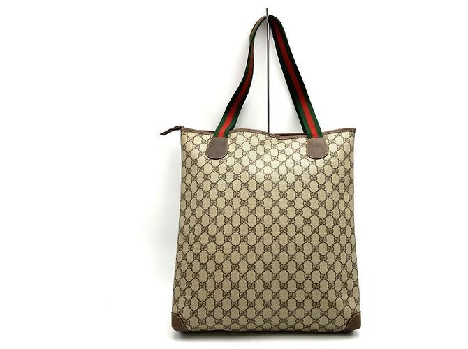 Borsa Tote Old GG Supreme Gucci Sherry Brown da donna Marrone - vista 4