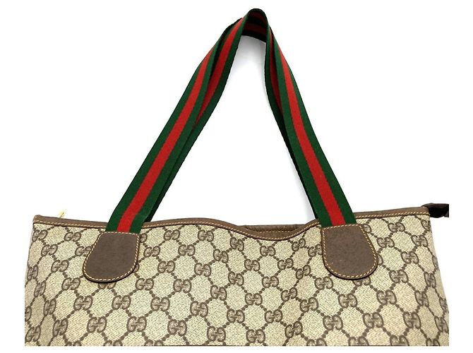 Borsa Tote Old GG Supreme Gucci Sherry Brown da donna Marrone - vista 5