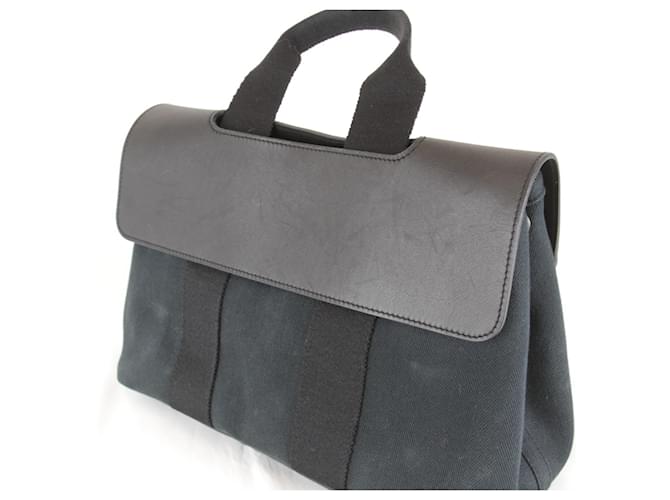 Borsa Hermès con pochette Nero Bianco - vista 10