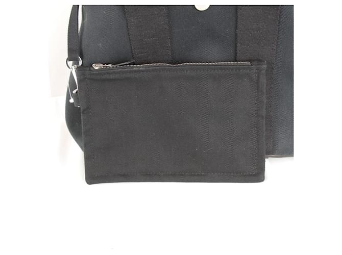 Borsa Hermès con pochette Nero Bianco - vista 14